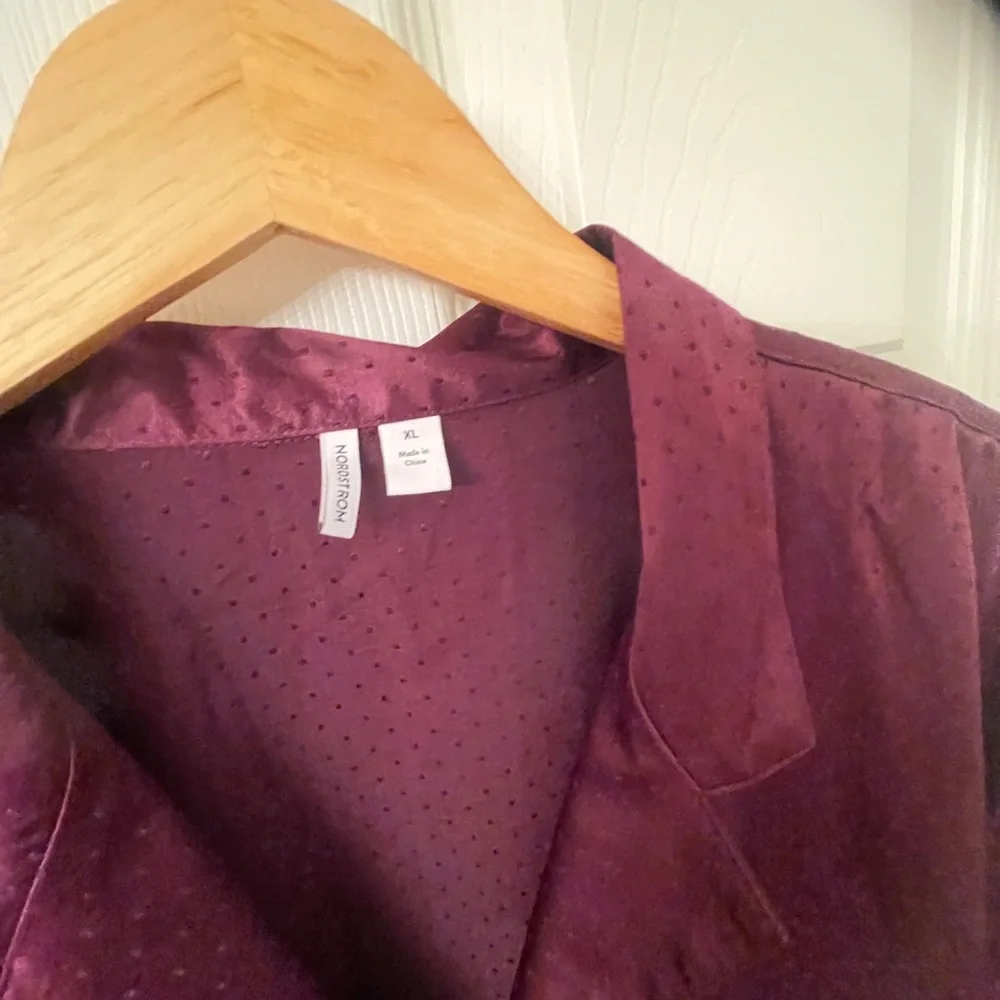 Nordstrom Deep Purple Women's PJ Top Silky.‎